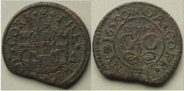 Cork, city issue penny 1659 N6203